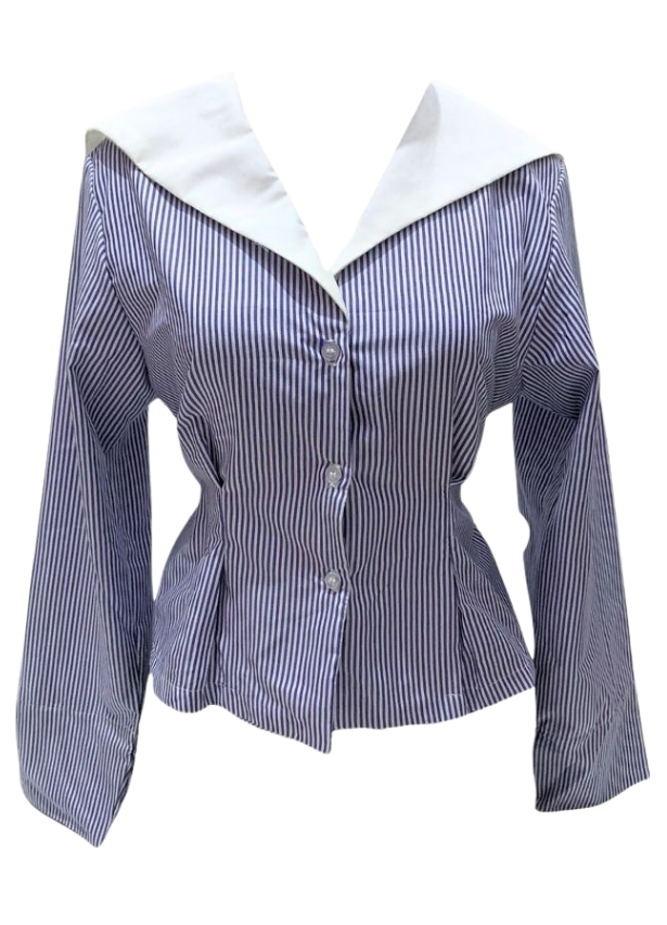 Binar Top - White Collar